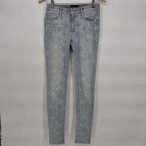 Black Orchid Skinny Jeans Womens 25 Mid ‎ Rise Light Blue Denim